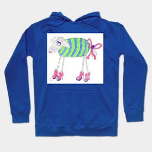 Sheep dressed for action at the barn dance Hoodie